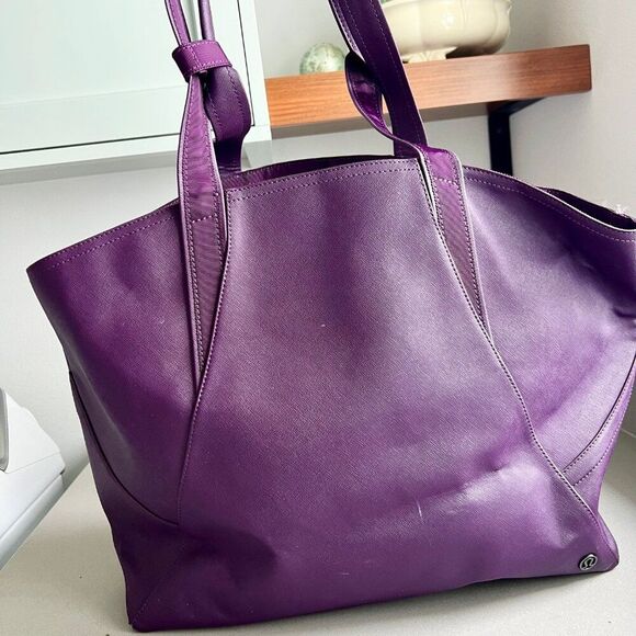 Lululemon All Day Purple Durable Tote Shoulder Travel Gym Work Bag - Picture 13 of 13